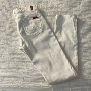 7 For All Mankind White Jeans